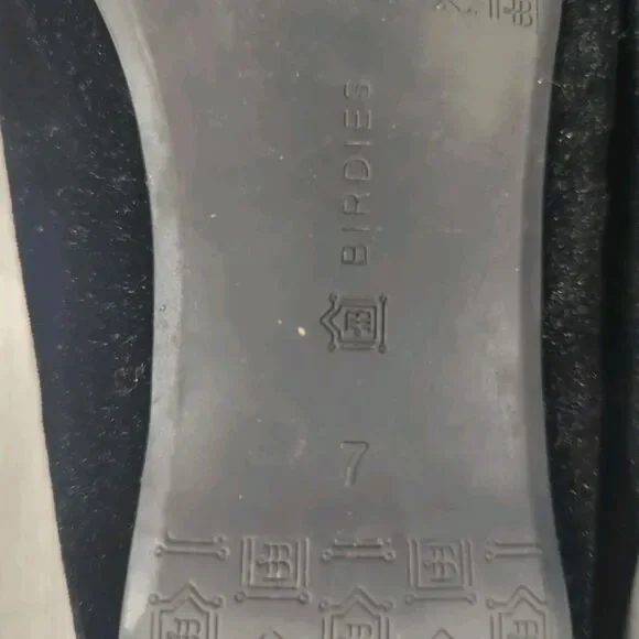 Birdies The Starling Black Velvet Flats Slippers Loafers Slip On Women’s Size 7 - Picture 7 of 14